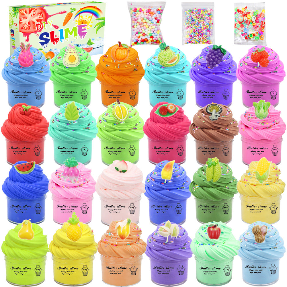 Premium Scented Non Sticky Butter Slime (24 Pack)