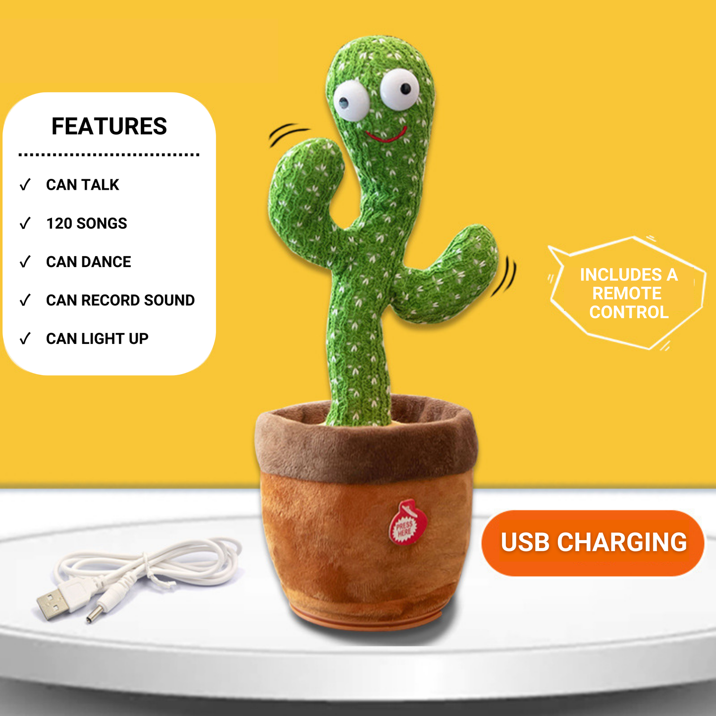 Cactus Singing & Dancing Plush