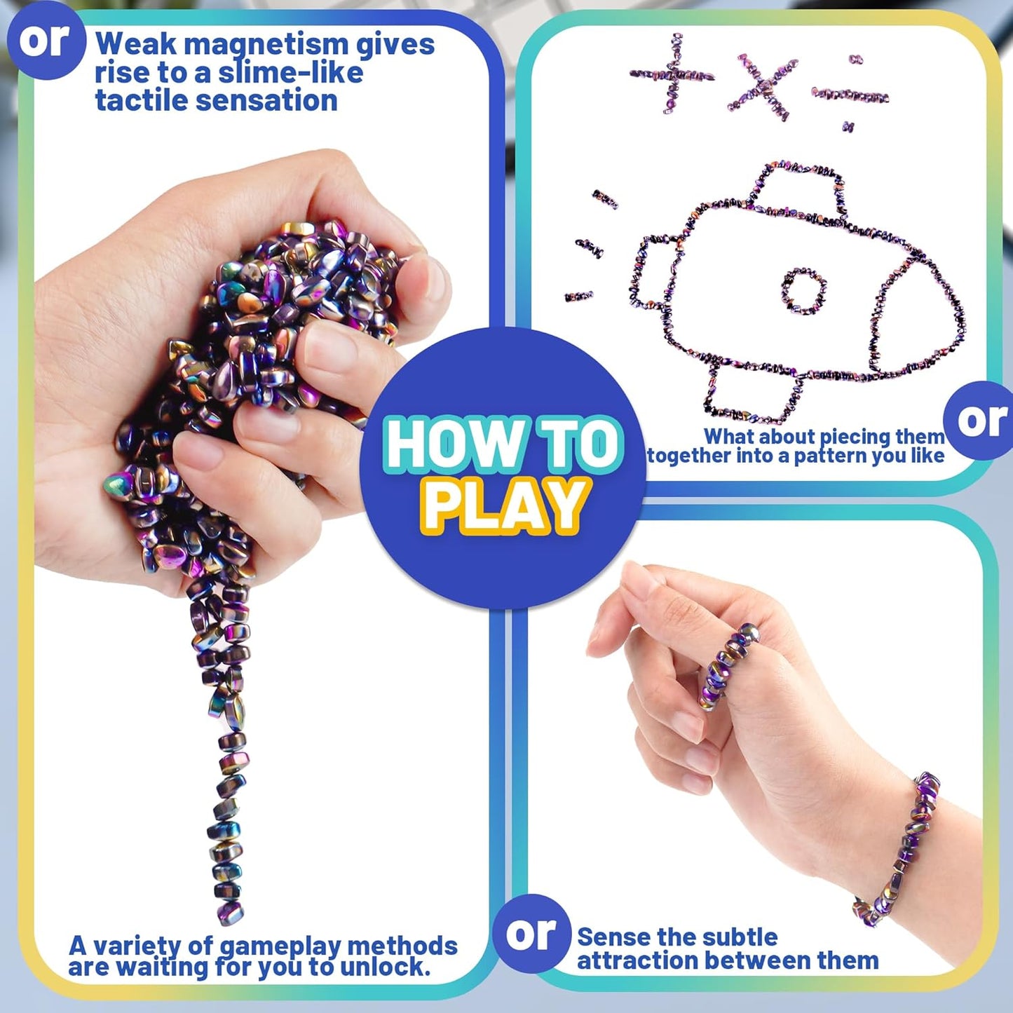 Magnetic Ferrite Pebble Putty