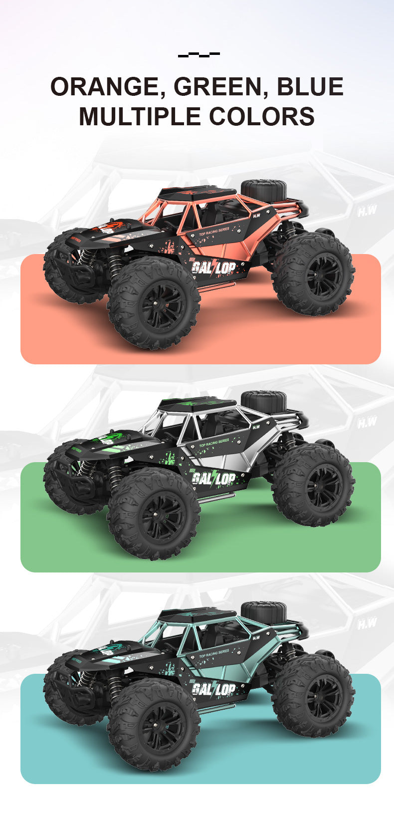 Gallop 1/16 4WD High-Speed 35KM/H+ Remote Control Car