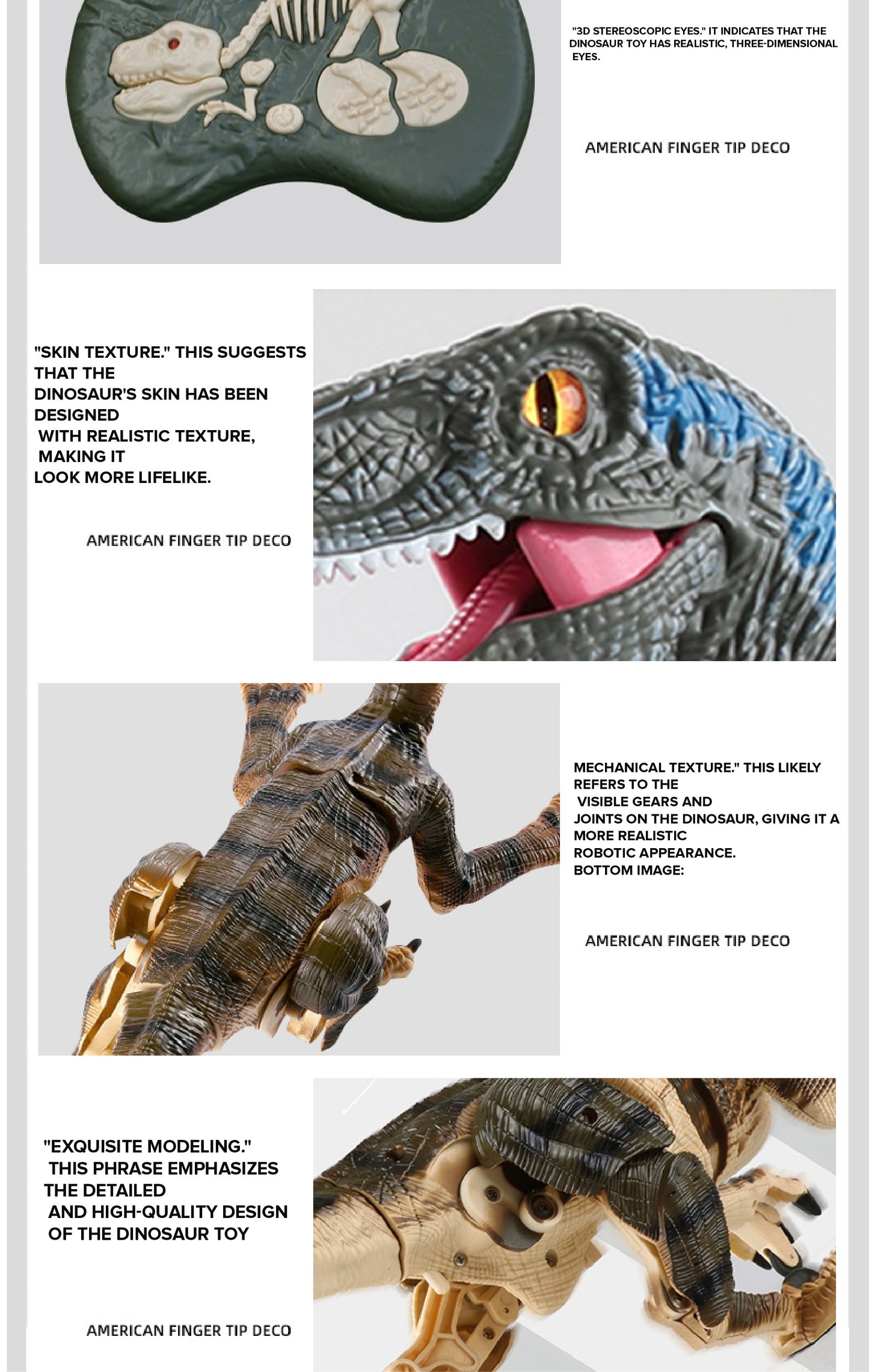 Remote Control Velociraptor Dinosaur