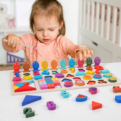Wooden Learning Puzzle Set