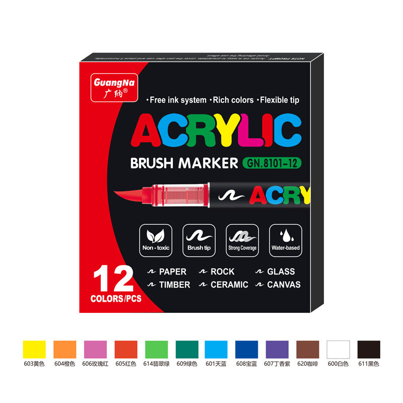 Acrylic Brush Markers