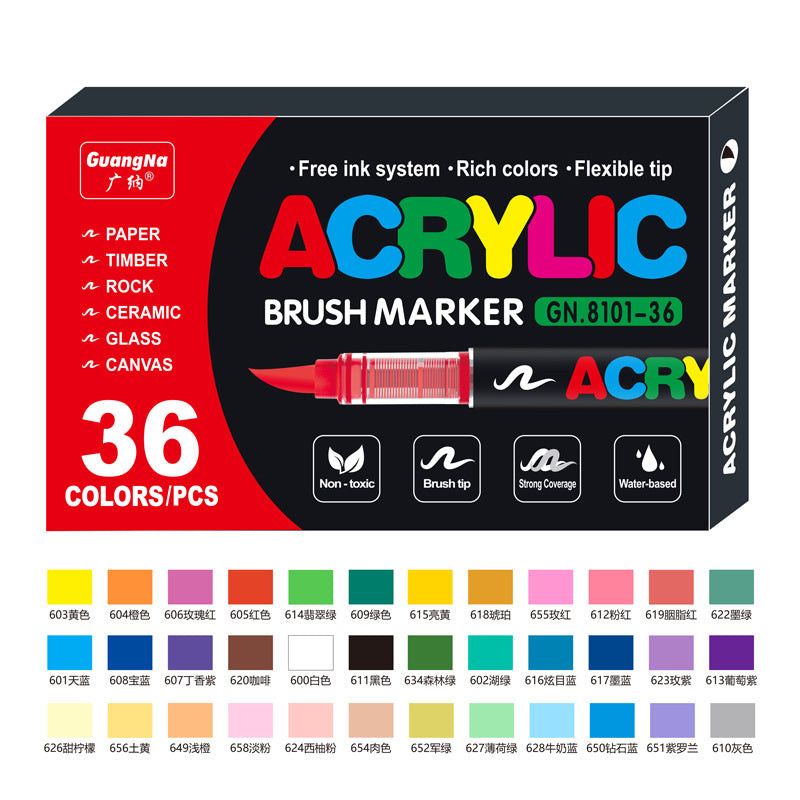 Acrylic Brush Markers