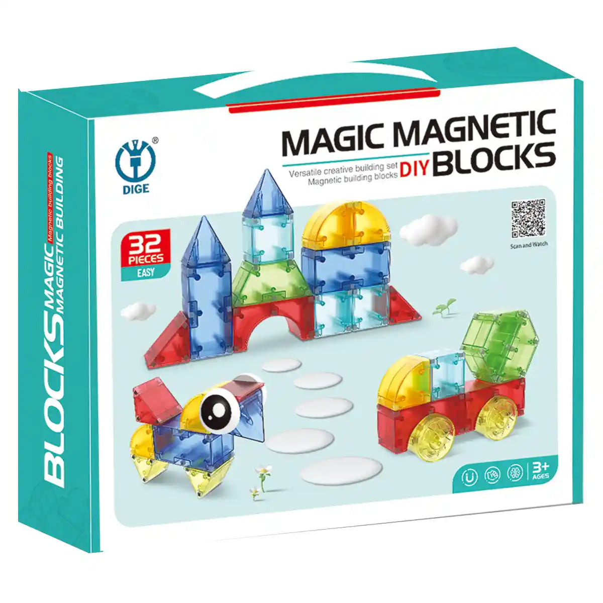 Magnet Building Blocks Tiles Set