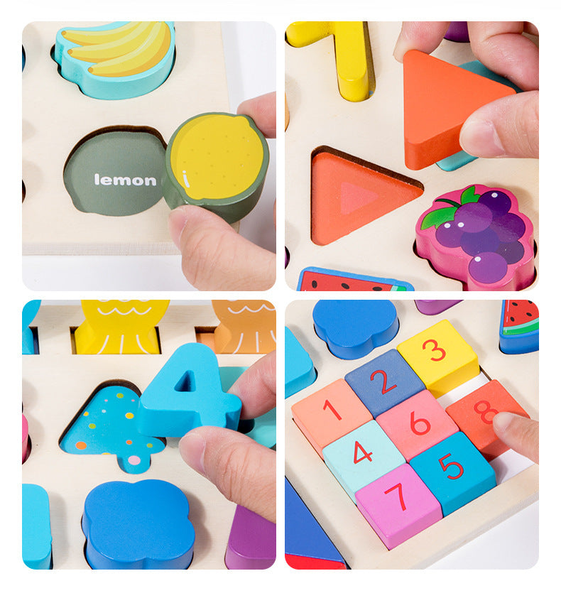 Wooden Learning Puzzle Set