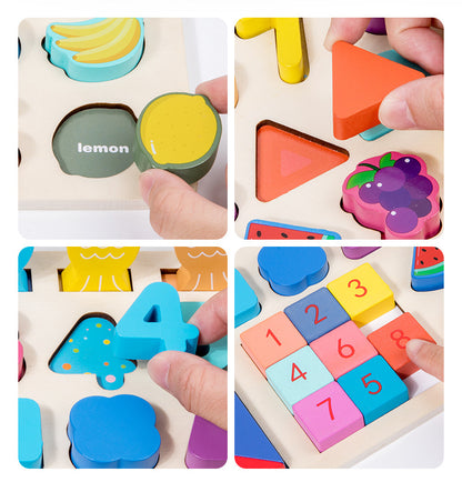 Wooden Learning Puzzle Set