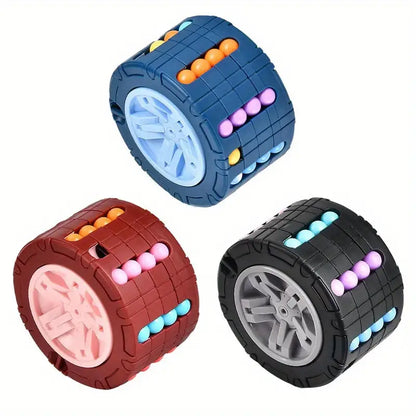Toy magic bean rotating cube wheel