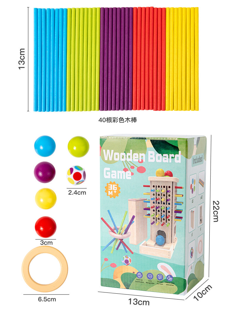 3-in-1 Wooden Board Learning Game