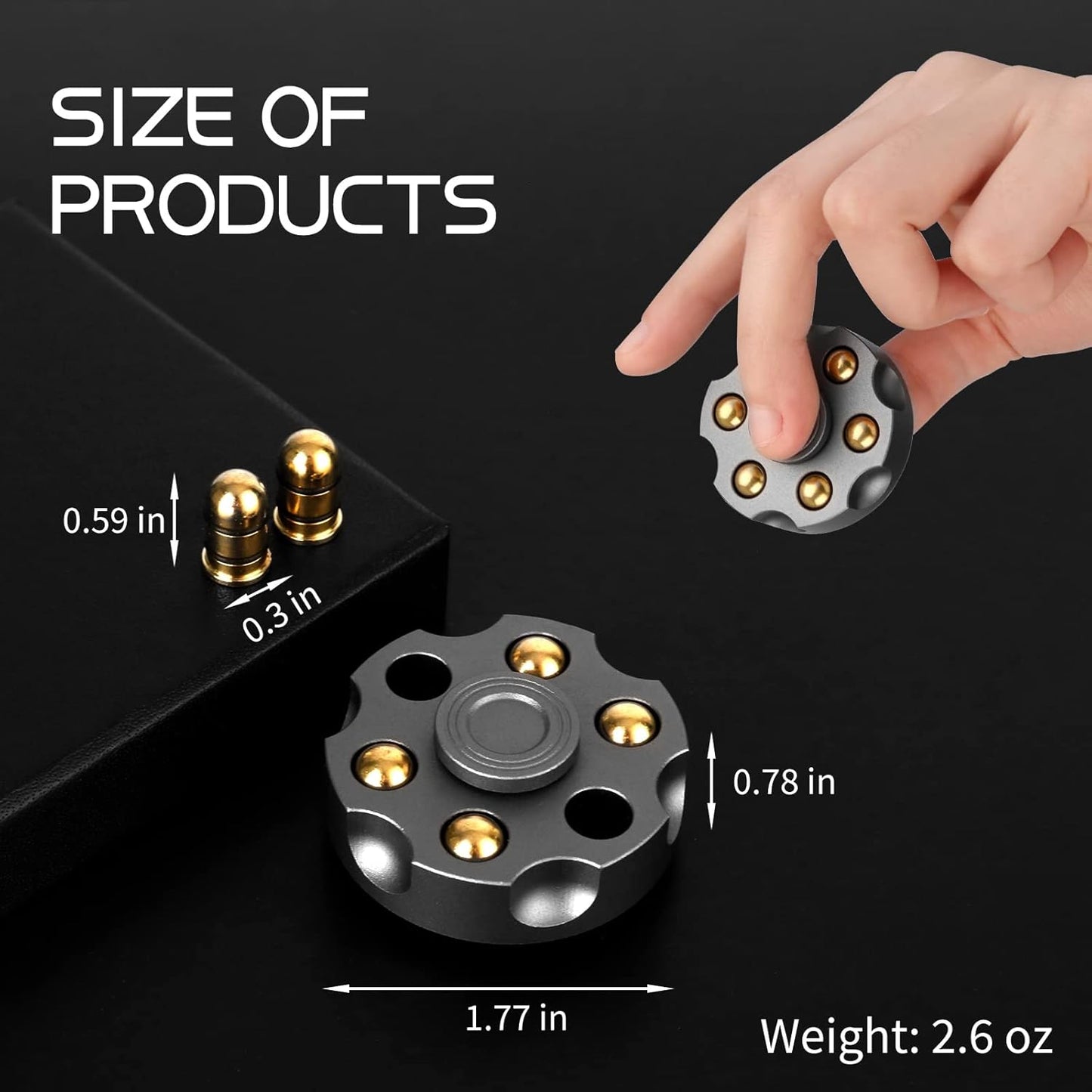 Bullet Chamber Fidget Spinner