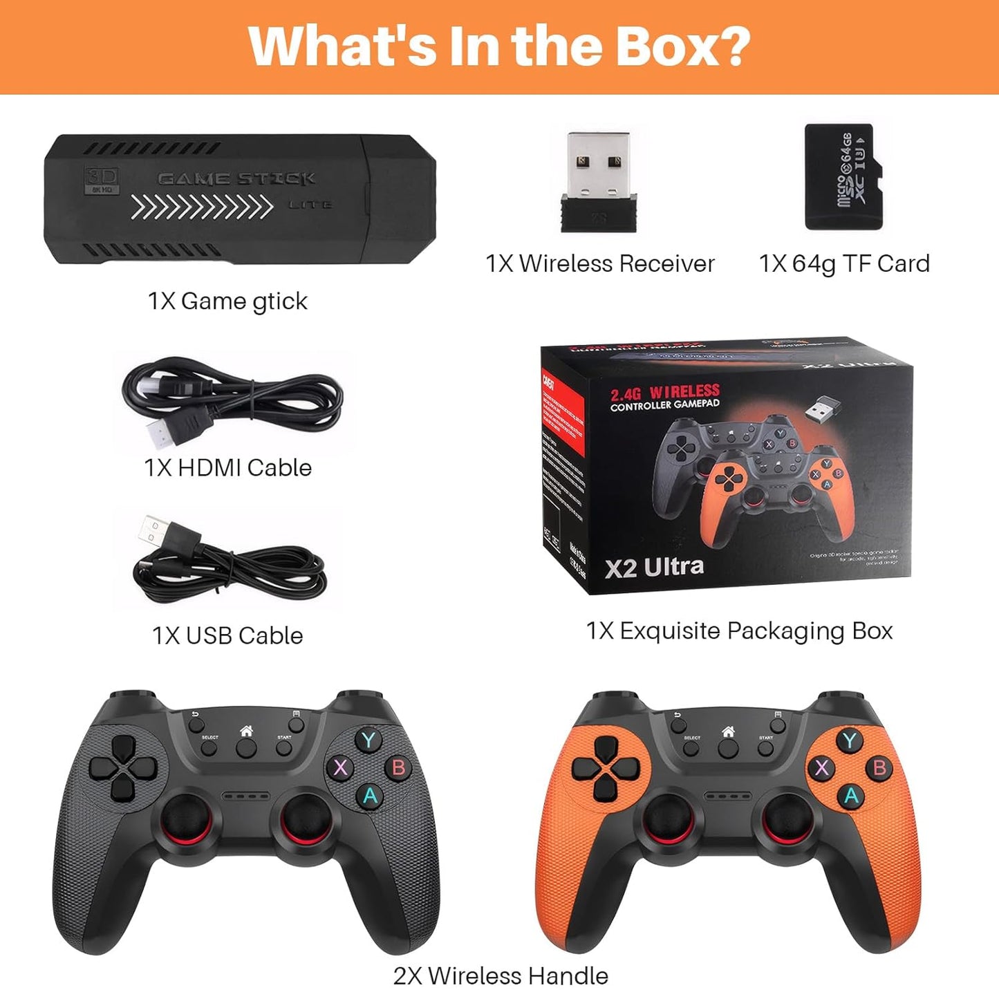 X2 Ultra Retro Game Stick