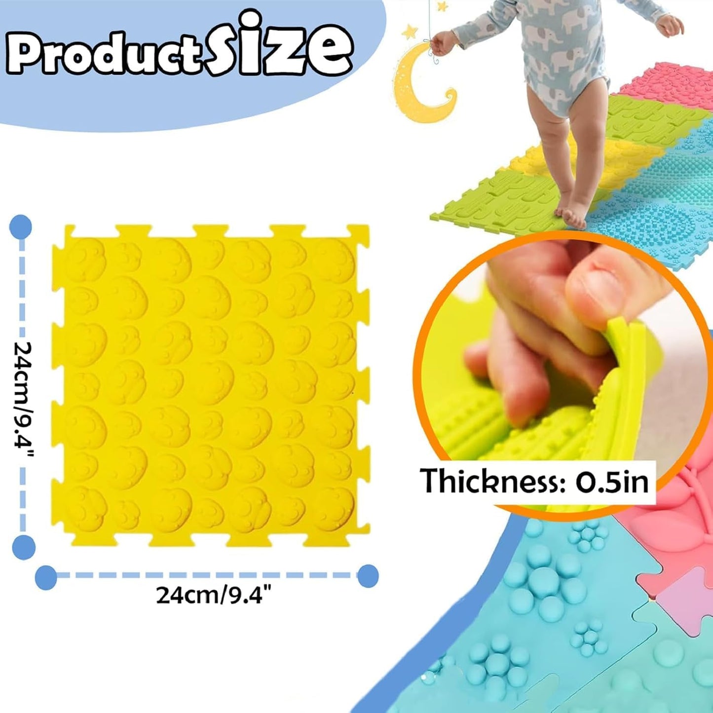 Textured Sensory Floor Tiles