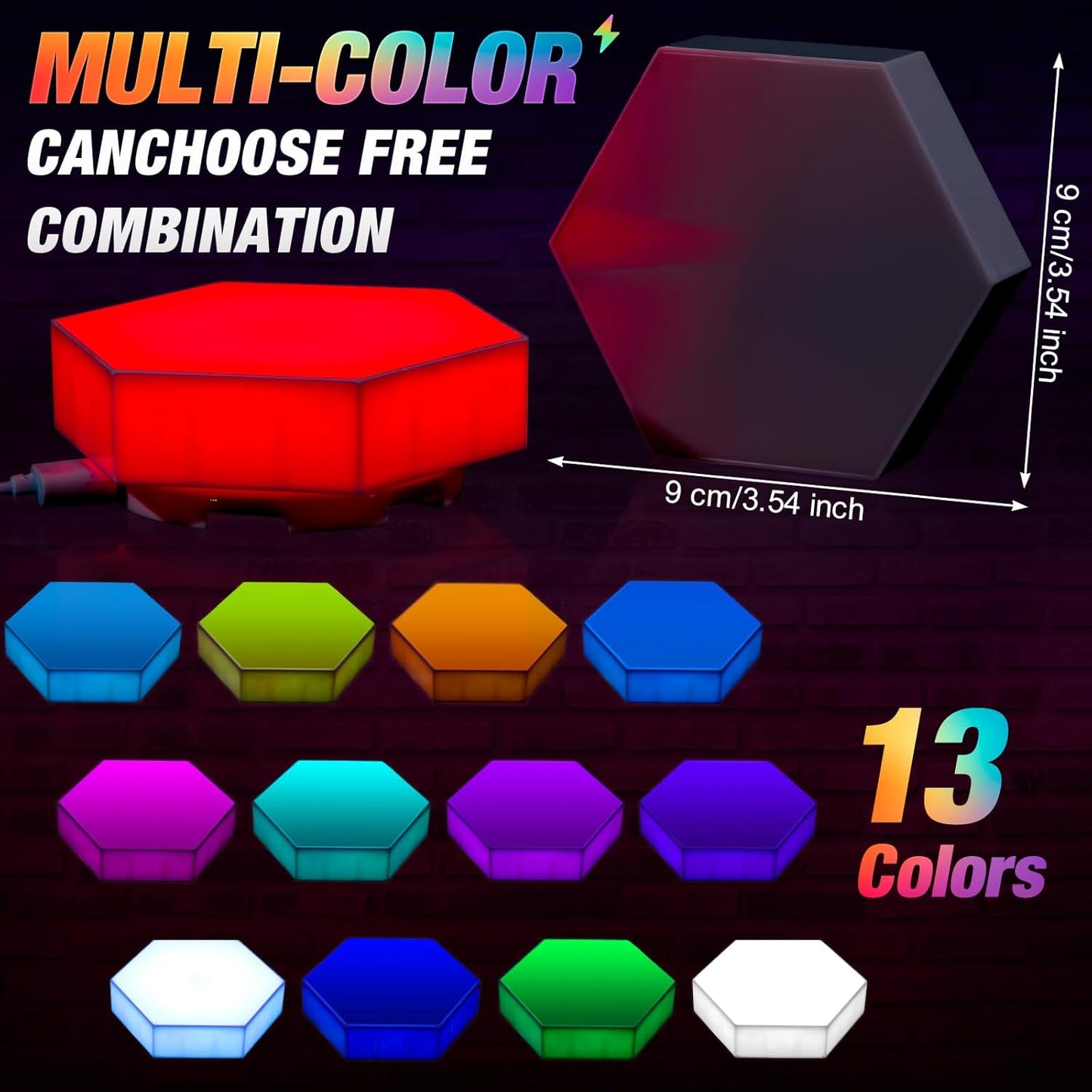 LED Touch Sensitive Tiles (10 Pack)