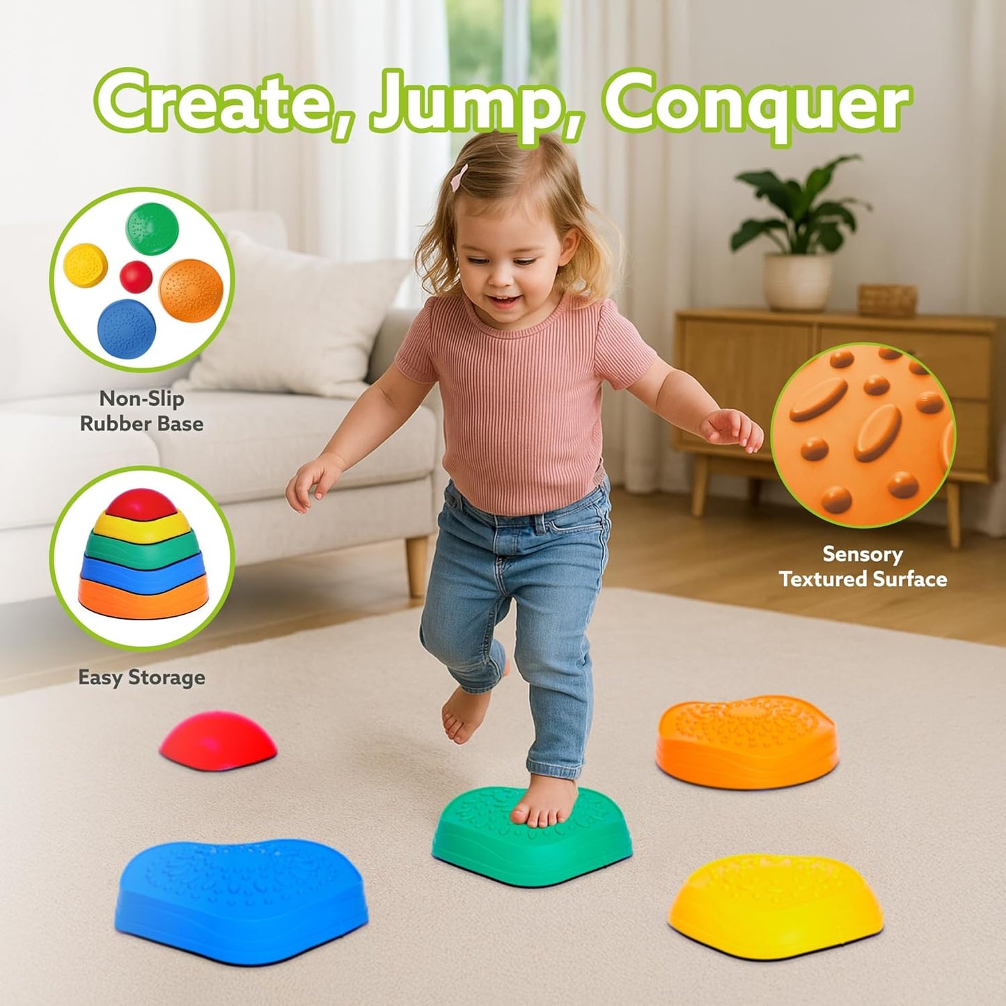 Sensory Stepping Stones Balance Pods