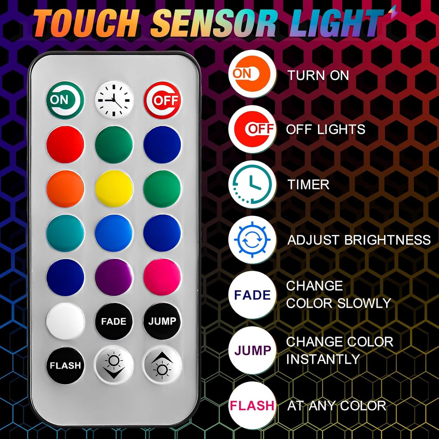LED Touch Sensitive Tiles (10 Pack)