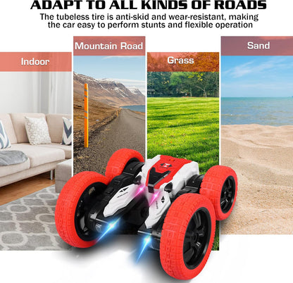 Double Sided Spin Remote Control Stunt Car