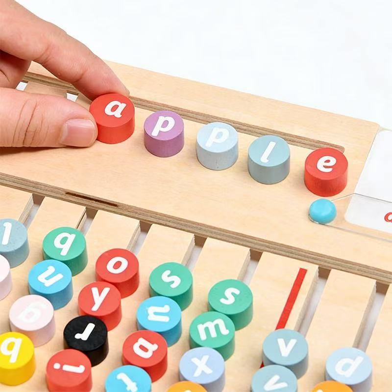 Wooden Spelling & Word Building Board