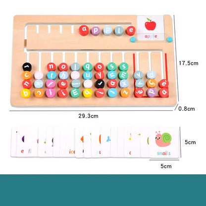 Wooden Spelling & Word Building Board