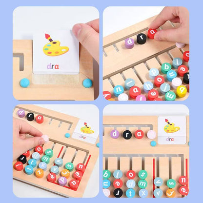 Wooden Spelling & Word Building Board