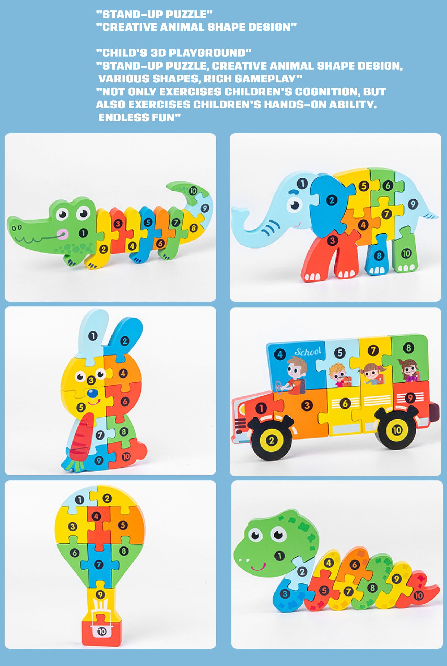 3D Wooden Puzzle Jigsaw