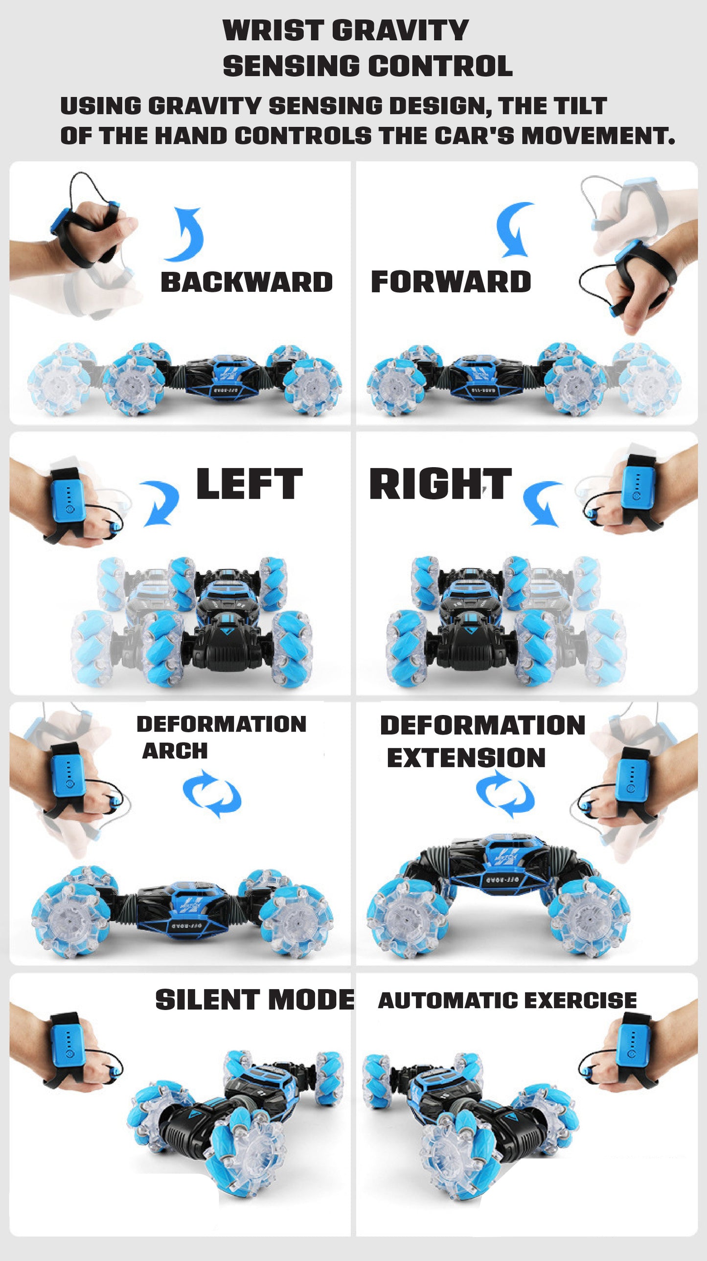 Remote control RC stunt car